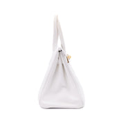 Hermès Birkin 30 Swift Leder Blanc Retourne GHW