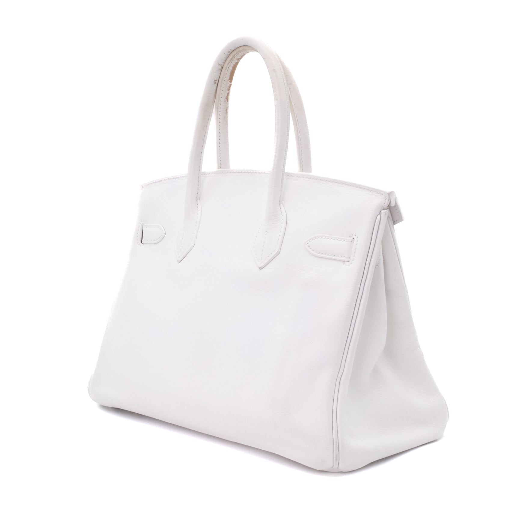 Hermès Birkin 30 Swift Leder Blanc Retourne GHW