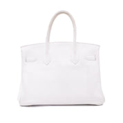 Hermès Birkin 30 Swift Leder Blanc Retourne GHW