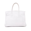 Hermès Birkin 30 Swift Leder Blanc Retourne GHW