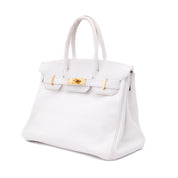 Hermès Birkin 30 Swift Leder Blanc Retourne GHW