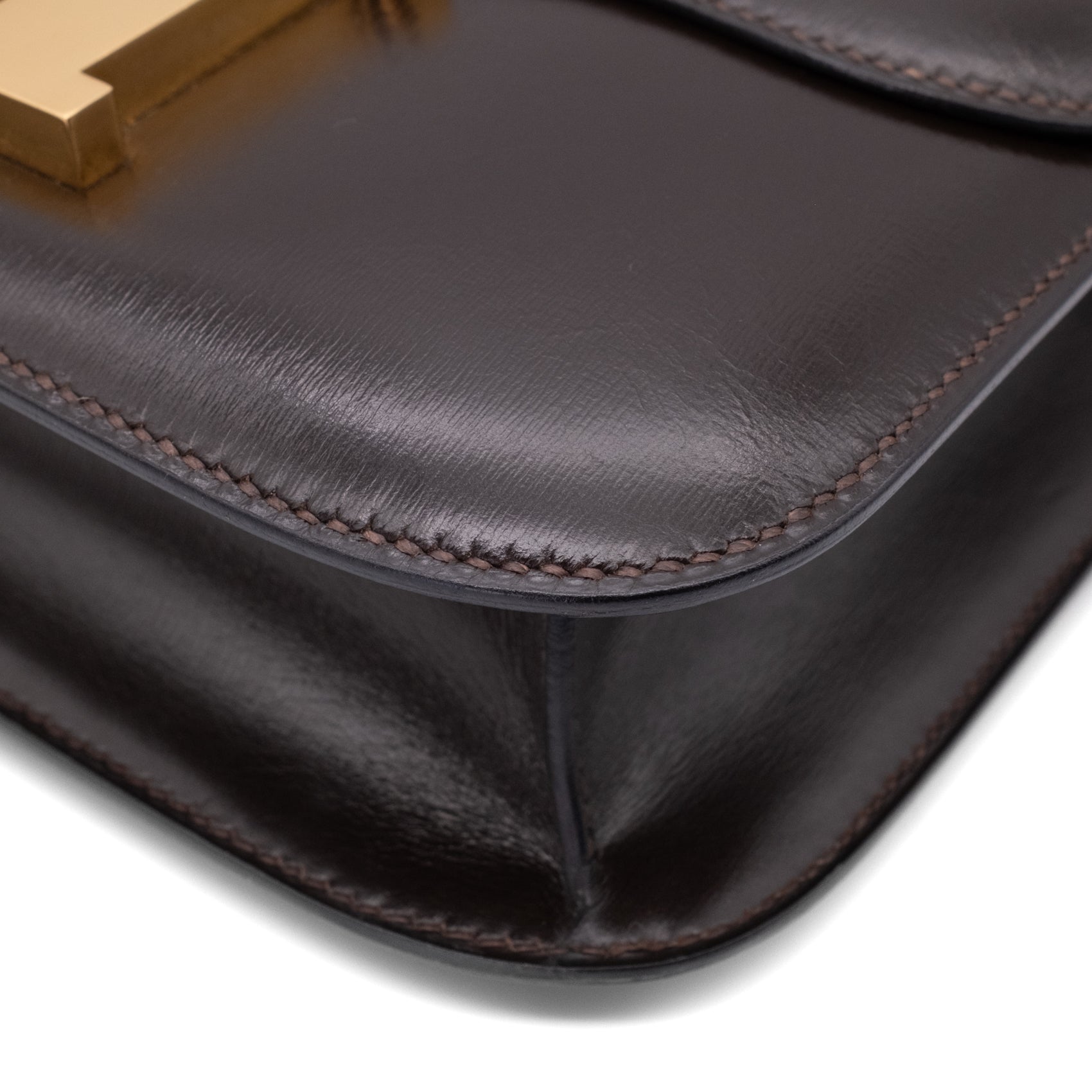 Hermès Constance 23 Chocolate Braun Boxcalf Leder GHW