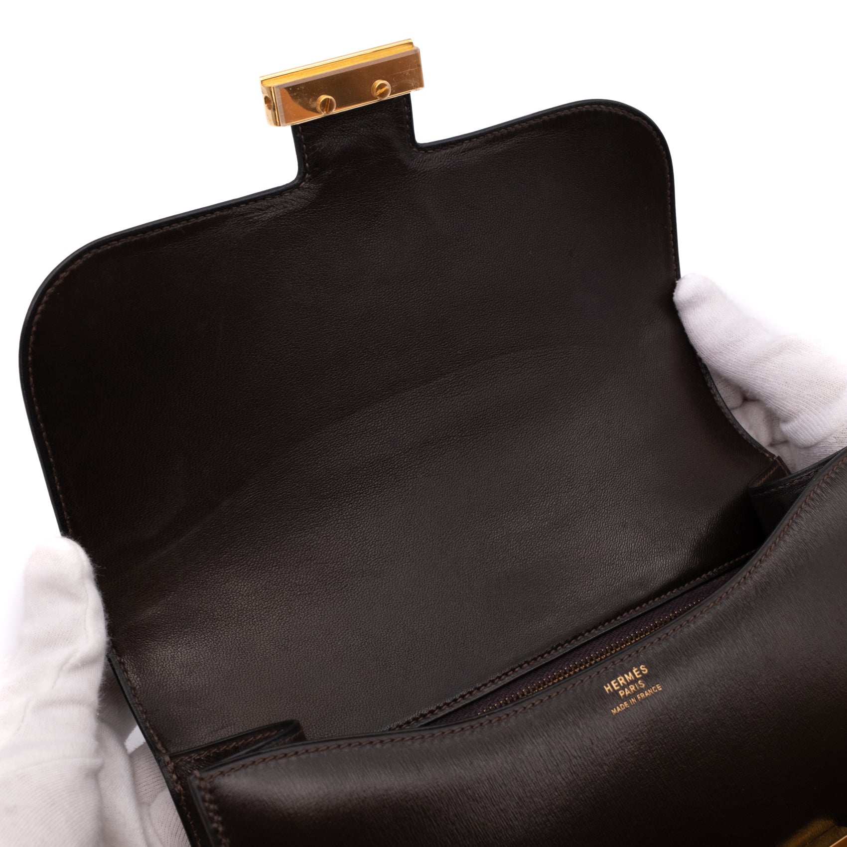 Hermès Constance 23 Chocolate Braun Boxcalf Leder GHW