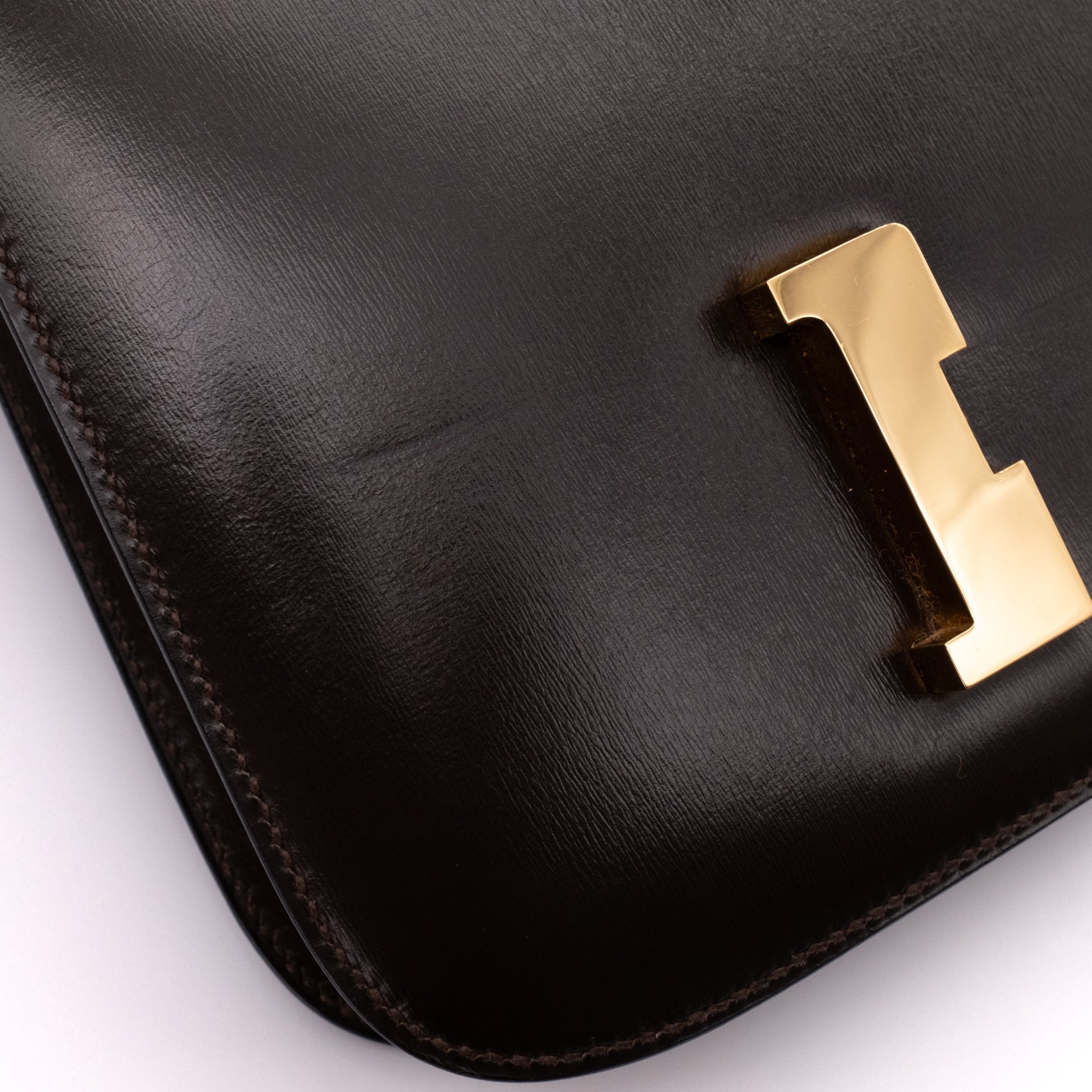 Hermès Constance 23 Chocolate Braun Boxcalf Leder GHW