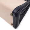 Hermès Kelly 28 Etoile Canvas Boxcalf Beige Dunkelblau Retourne GHW
