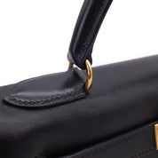 Hermès Kelly 28 Etoile Canvas Boxcalf Beige Dunkelblau Retourne GHW