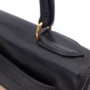 Hermès Kelly 28 Etoile Canvas Boxcalf Beige Dunkelblau Retourne GHW