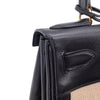Hermès Kelly 28 Etoile Canvas Boxcalf Beige Dunkelblau Retourne GHW