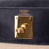 Hermès Kelly 28 Etoile Canvas Boxcalf Beige Dunkelblau Retourne GHW