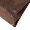 Hermès Kelly 28 Sellier Wildleder Veau Doblis Noisette Dunkelbraun GHW