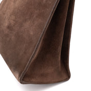 Hermès Kelly 28 Sellier Wildleder Veau Doblis Noisette Dunkelbraun GHW