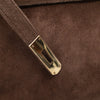 Hermès Kelly 28 Sellier Wildleder Veau Doblis Noisette Dunkelbraun GHW