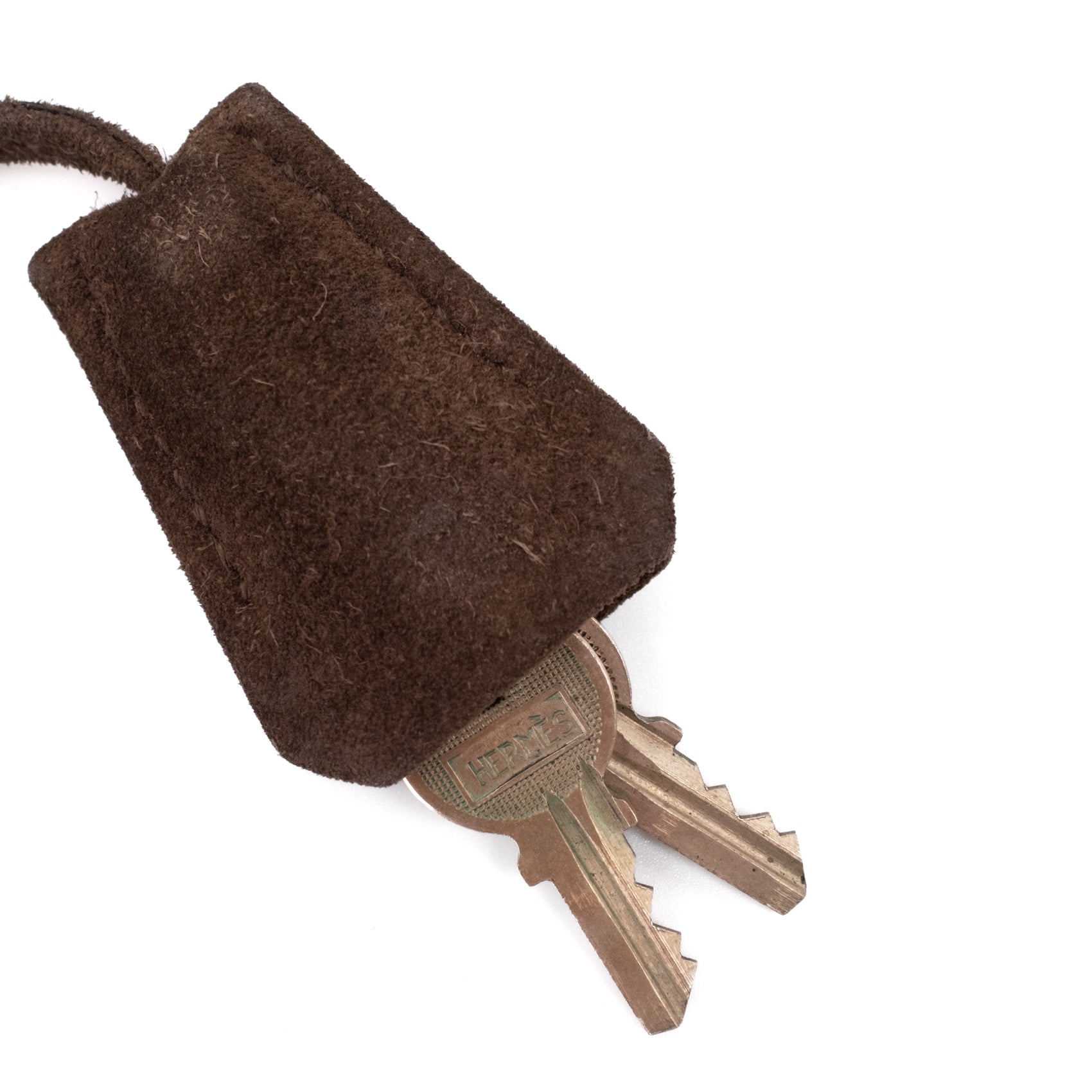 Hermès Kelly 28 Sellier Wildleder Veau Doblis Noisette Dunkelbraun GHW