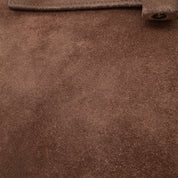 Hermès Kelly 28 Sellier Wildleder Veau Doblis Noisette Dunkelbraun GHW