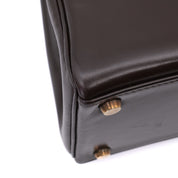 Hermès Kelly 28 Boxcalf Chocolate Braun Retourne GHW