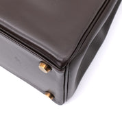 Hermès Kelly 28 Boxcalf Chocolate Braun Retourne GHW
