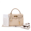 Hermès Kelly 28 Retourne Parchemin Taurillon Clemence GHW