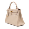 Hermès Kelly 28 Retourne Parchemin Taurillon Clemence GHW