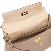 Hermès Kelly 28 Retourne Parchemin Taurillon Clemence GHW