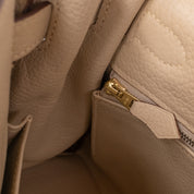 Hermès Kelly 28 Retourne Parchemin Taurillon Clemence GHW