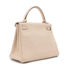 Hermès Kelly 28 Retourne Parchemin Taurillon Clemence GHW