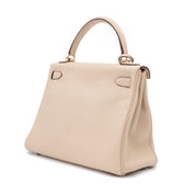 Hermès Kelly 28 Retourne Parchemin Taurillon Clemence GHW