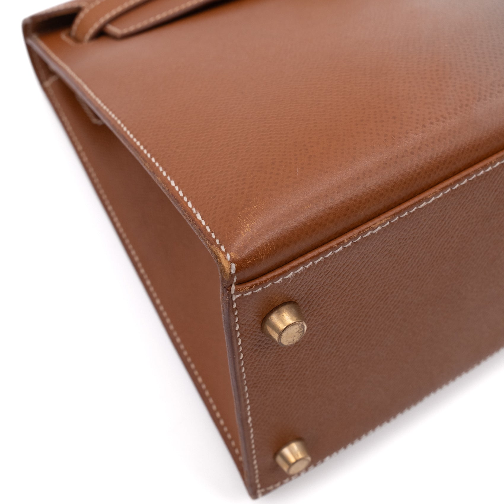 Hermès Kelly 28 Sellier Courchevel Gold Gold GHW