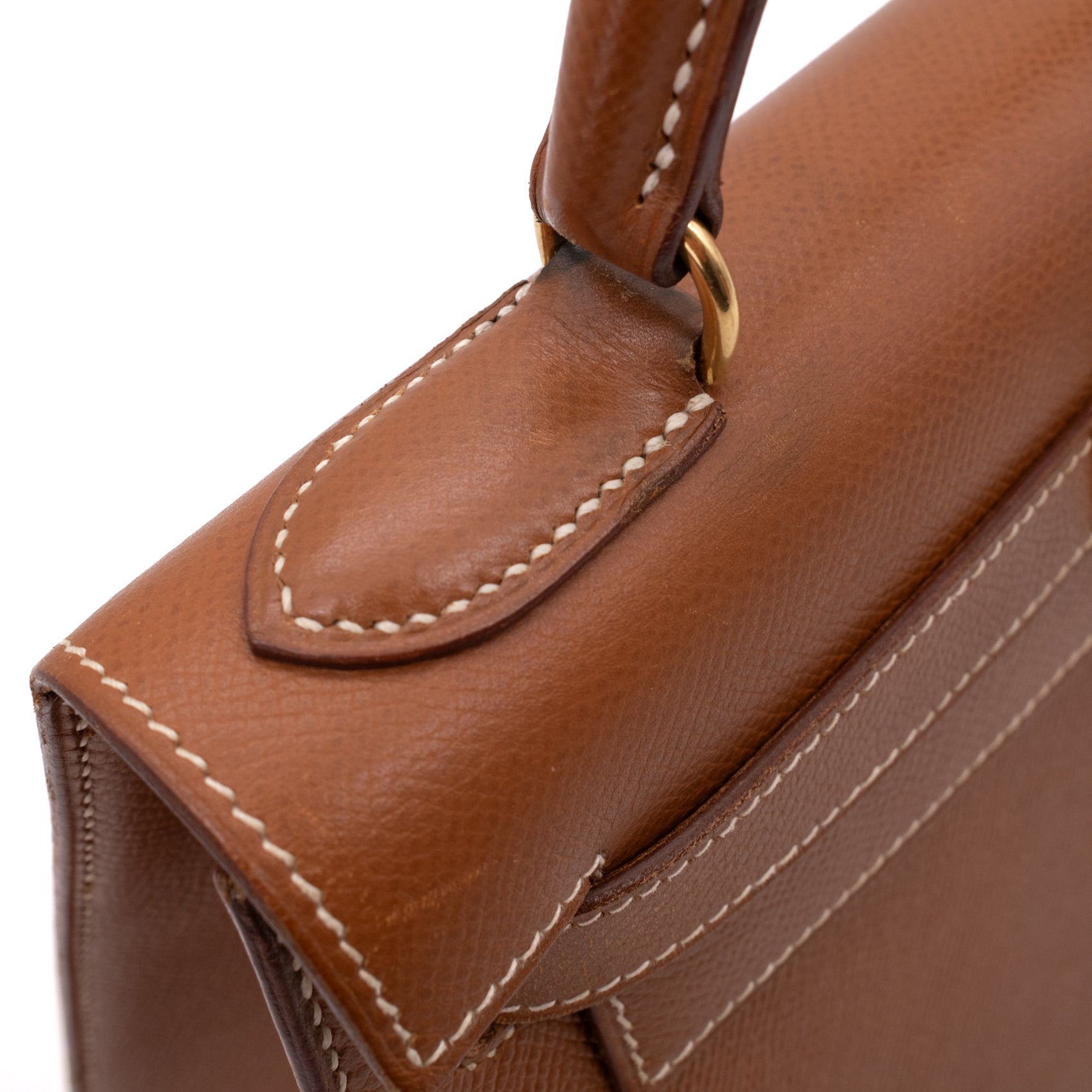 Hermès Kelly 28 Sellier Courchevel Gold Gold GHW
