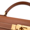 Hermès Kelly 28 Sellier Courchevel Gold Gold GHW