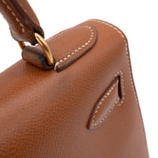 Hermès Kelly 28 Sellier Courchevel Gold Gold GHW
