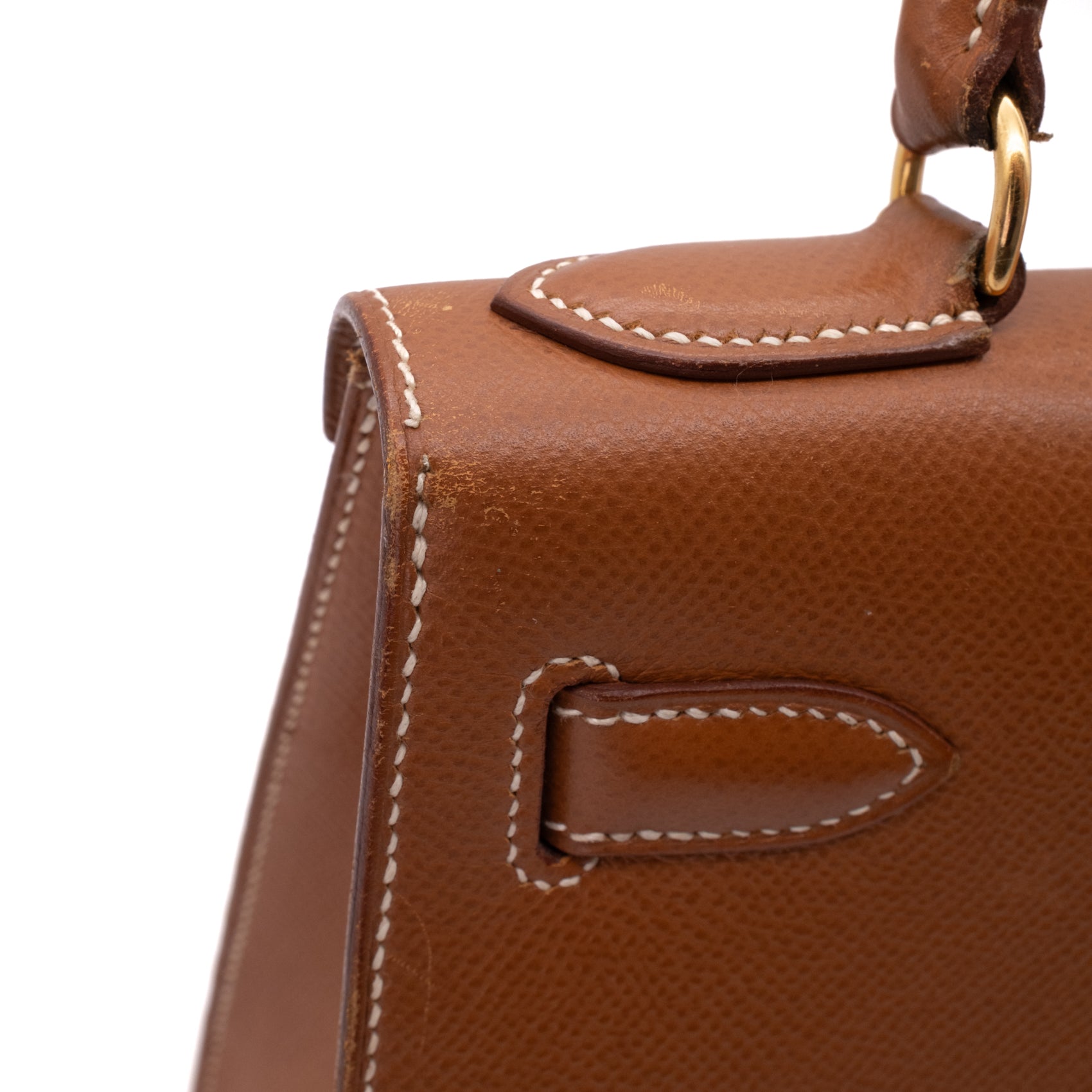 Hermès Kelly 28 Sellier Courchevel Gold Gold GHW
