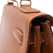 Hermès Kelly 28 Sellier Courchevel Gold Gold GHW