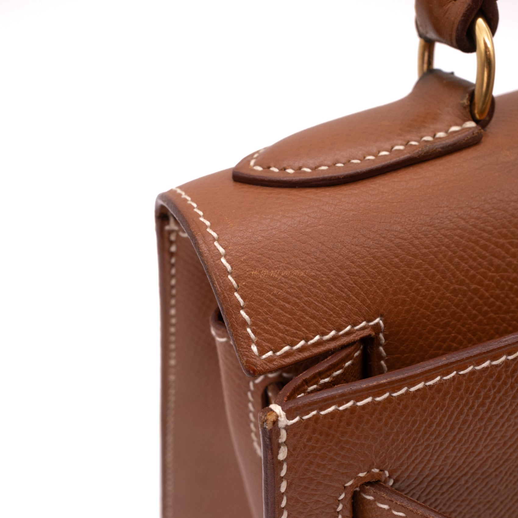 Hermès Kelly 28 Sellier Courchevel Gold Gold GHW