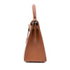Hermès Kelly 28 Sellier Courchevel Gold Gold GHW