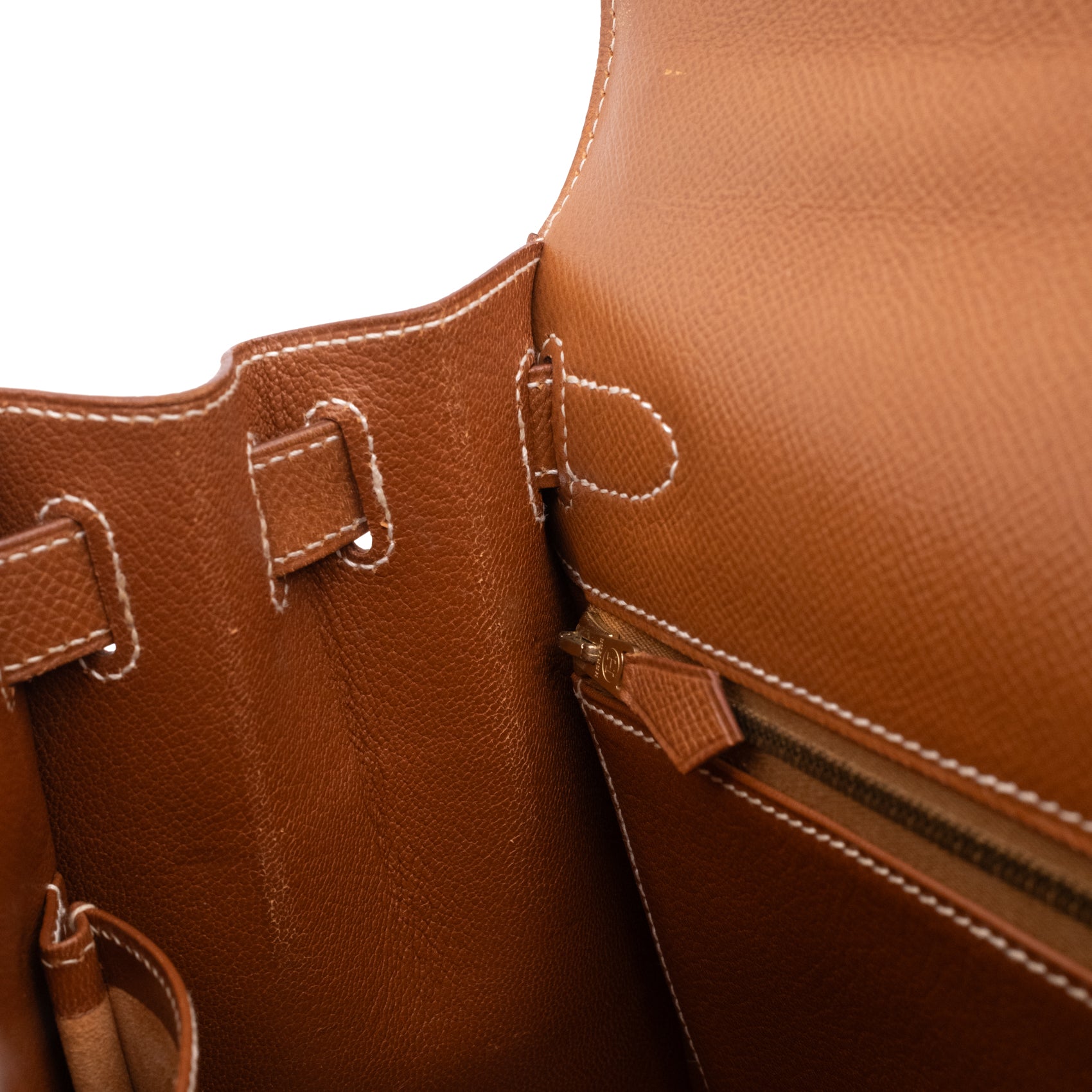 Hermès Kelly 28 Sellier Courchevel Gold Gold GHW