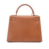 Hermès Kelly 28 Sellier Courchevel Gold Gold GHW